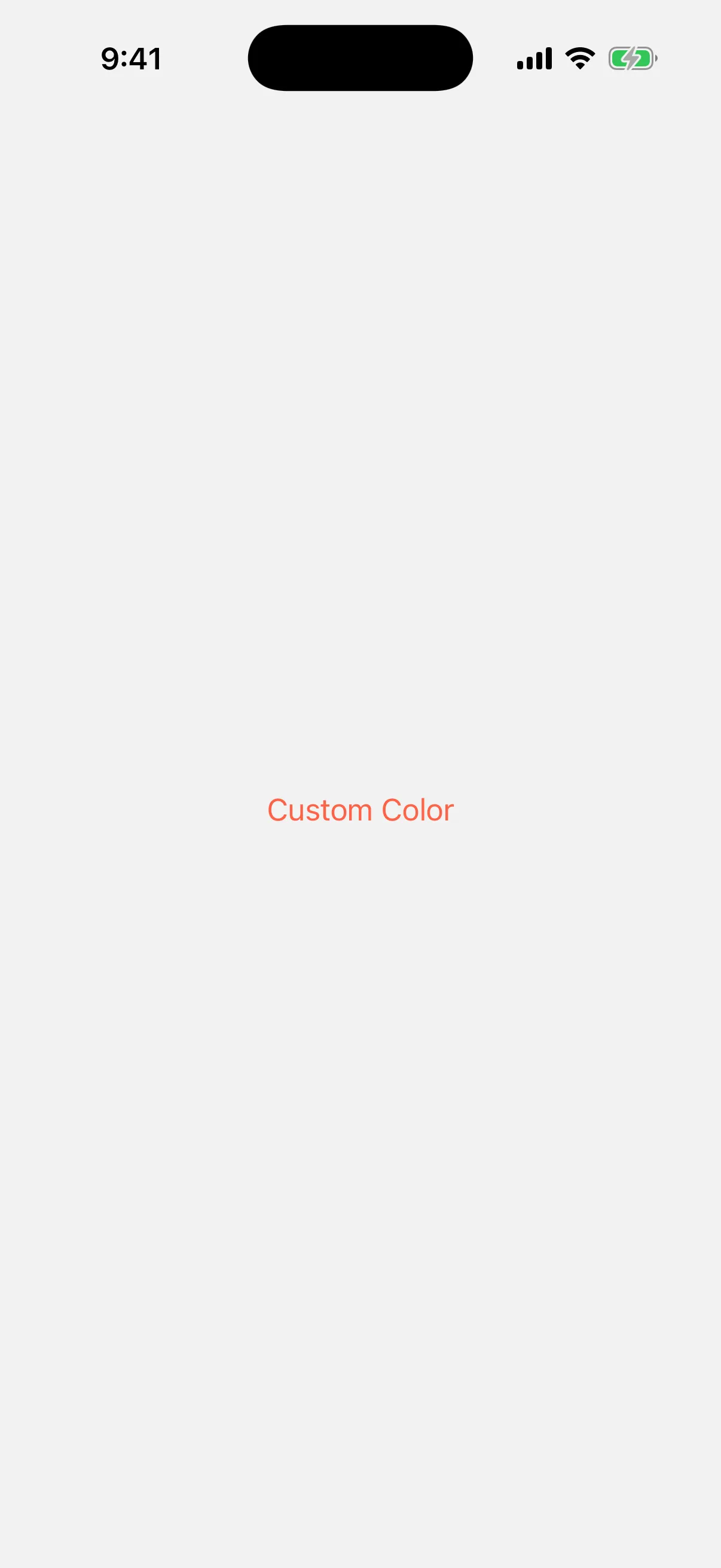 A Custom Color button tinted tomato red