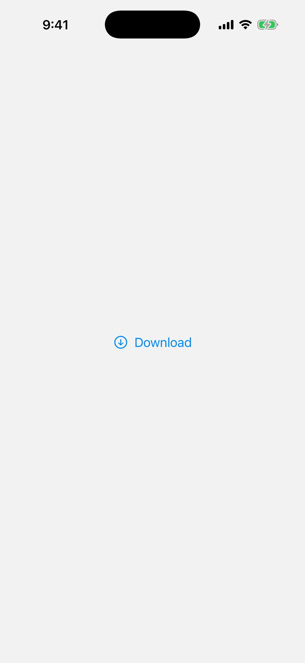 A Download button with a downward arrow icon before the label