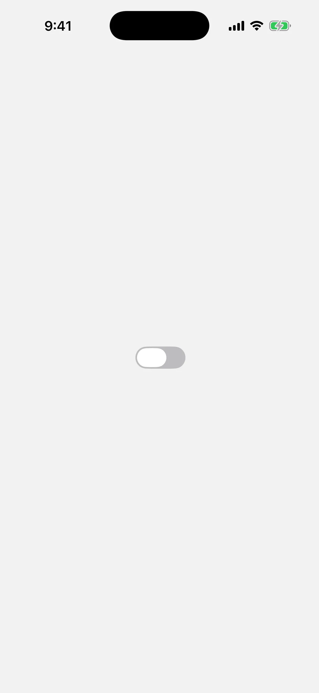 A switch on its own, with no visible label text